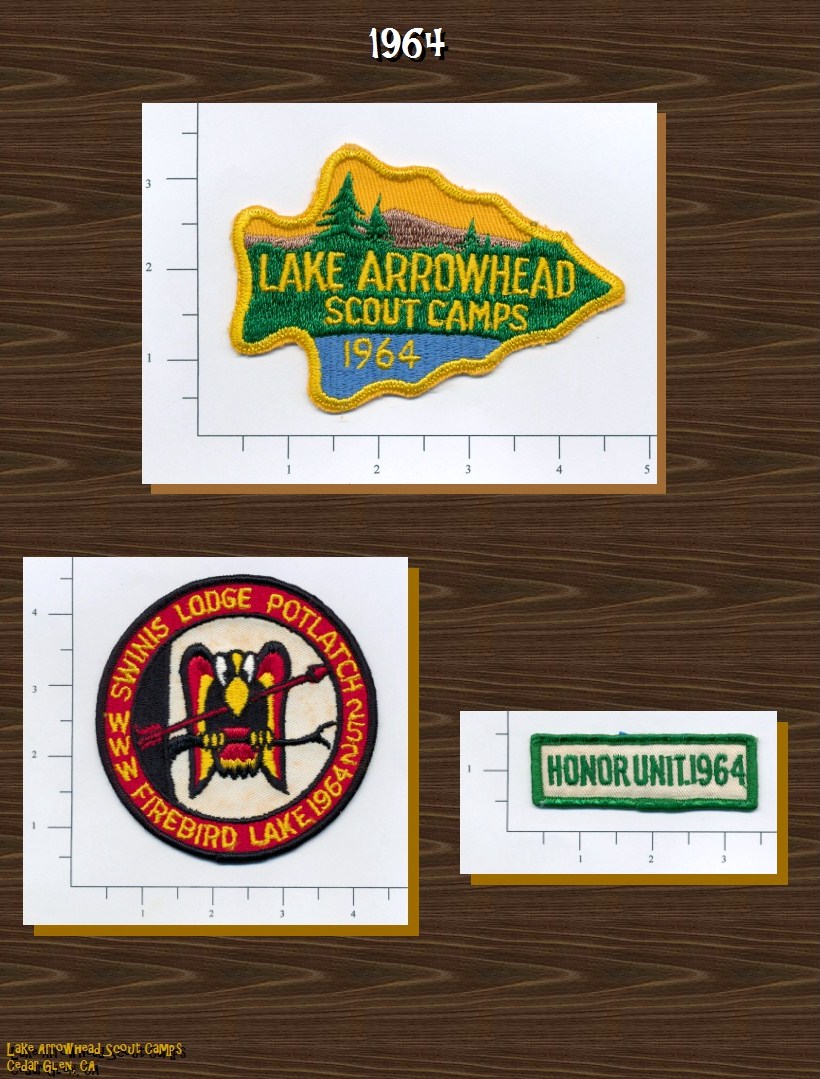 Lake Arrowhead Scout Camp Patches