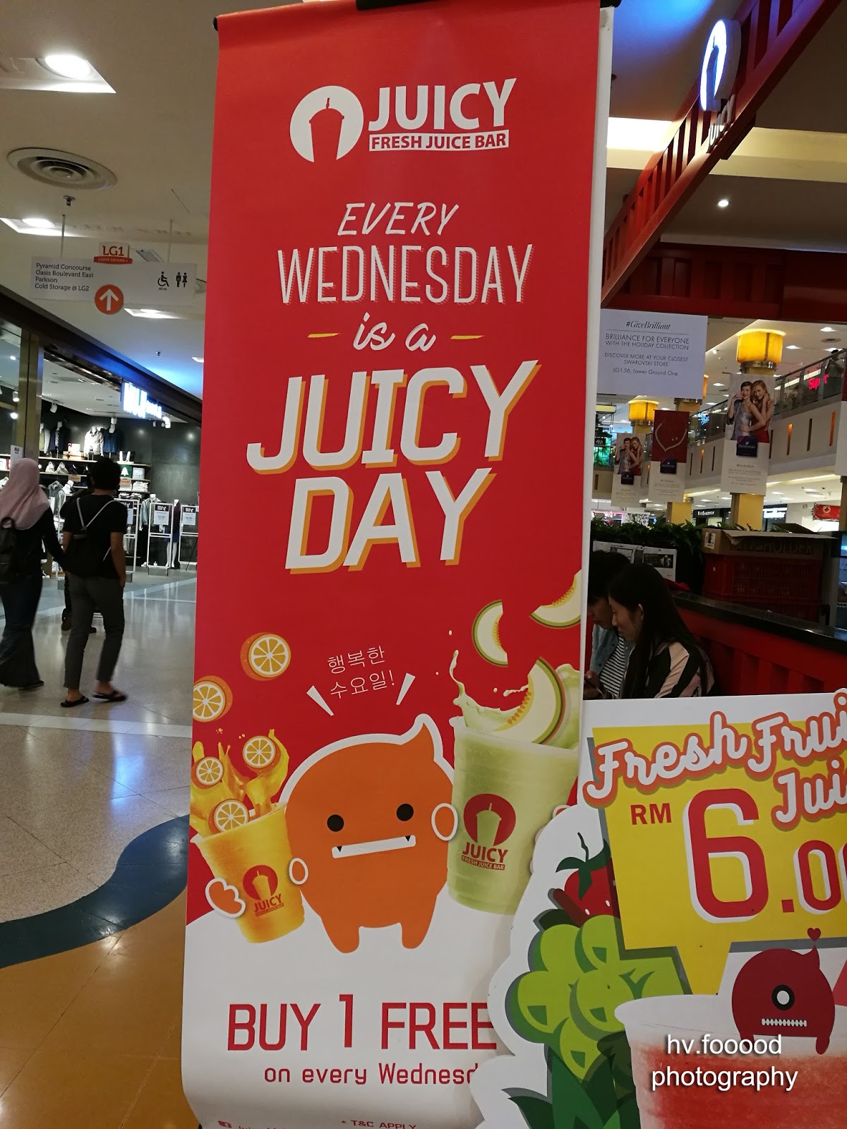 LIVE to EAT not eat to live Juicy fresh juice bar Sunway Pyramid