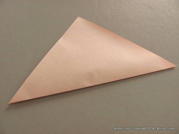 fold in half diagonally