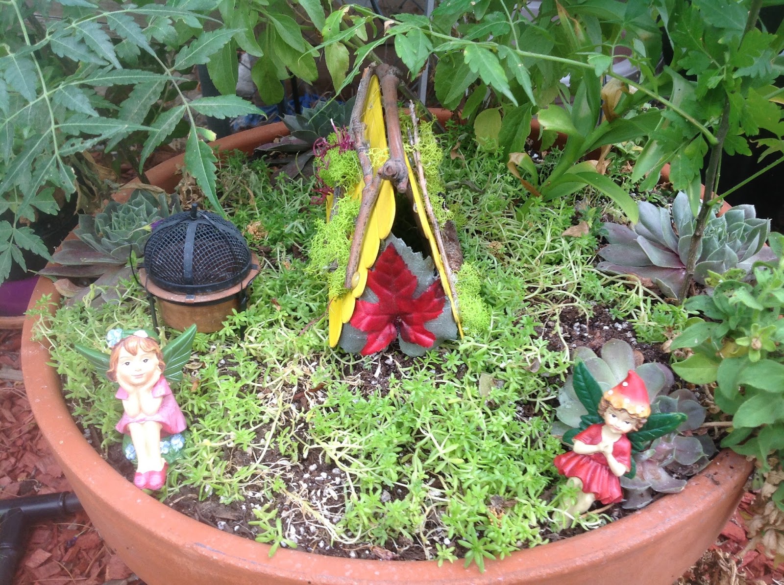 Grandma's Enchanted Fairy Garden Fairy Garden Class DIY Miniature Tents