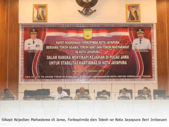Sikapi Kejadian Mahasiswa di Jawa, Forkopimda dan Tokoh se Kota Jayapura Beri Imbauan Sikapi Kejadian Mahasiswa di Jawa, Forkopimda dan Tokoh se Kota Jayapura Beri Imbauan