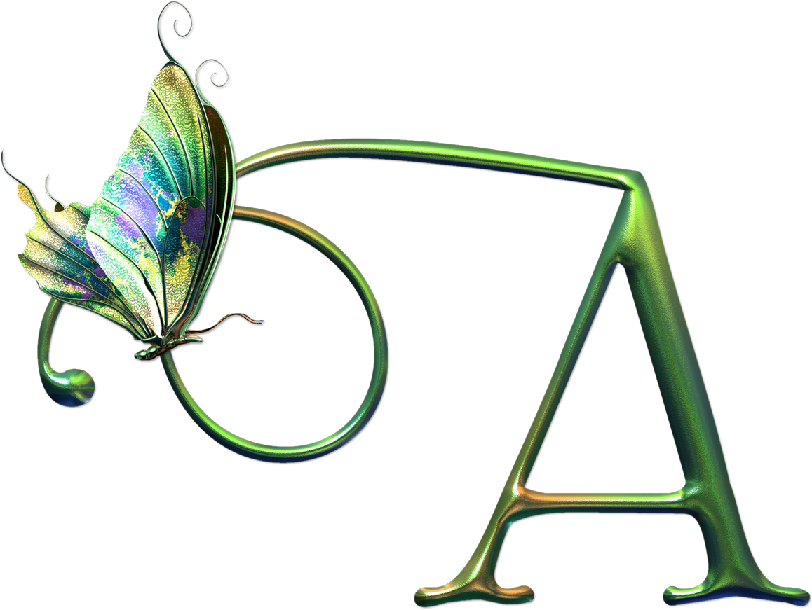 Bellísimo Alfabeto con Mariposas. Oh my Alfabetos!