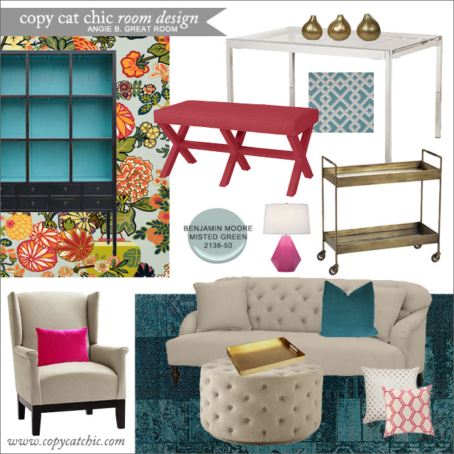 Copy Cat Chic Room Designs: Angie B. Great Room