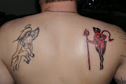 Devil Woman Tattoo (angel devil women tattoos by hippieman )