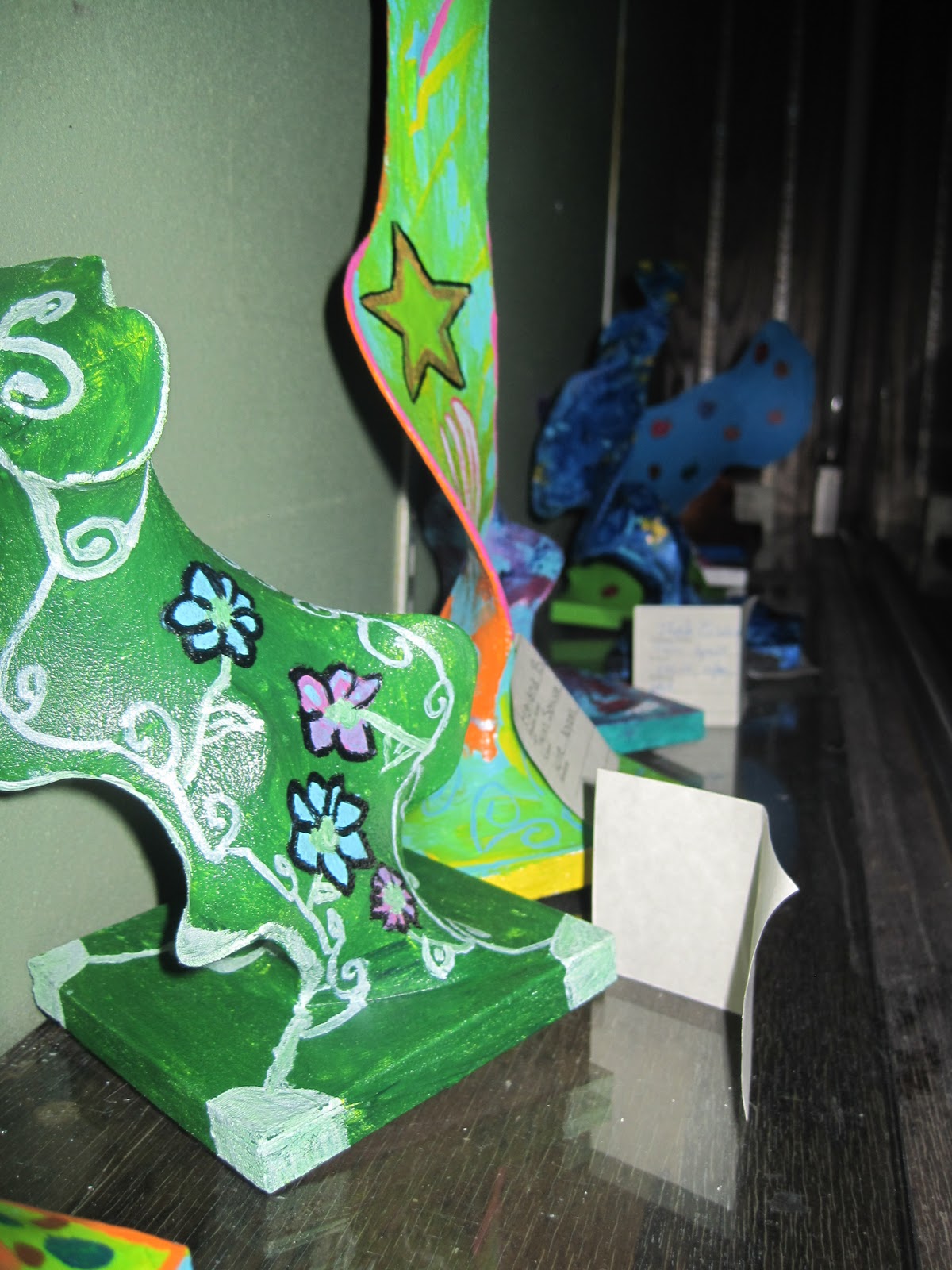 Art Warriors Mrs. Hussey's 9th Art IINylon Stocking Sculpture