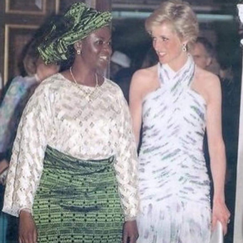 Photo of late Princess Diana with late Maryam Babangida in the 80s