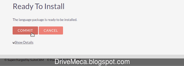 Activamos la traduccion dando click al boton COMMIT Activamos la traduccion dando click al boton COMMIT
