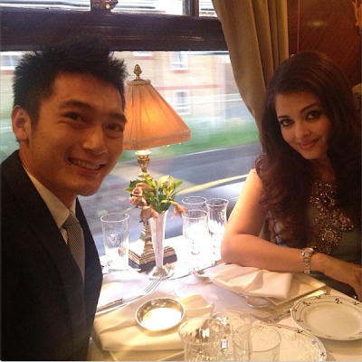 Aishwarya at Longines Dinner on the Orient Express