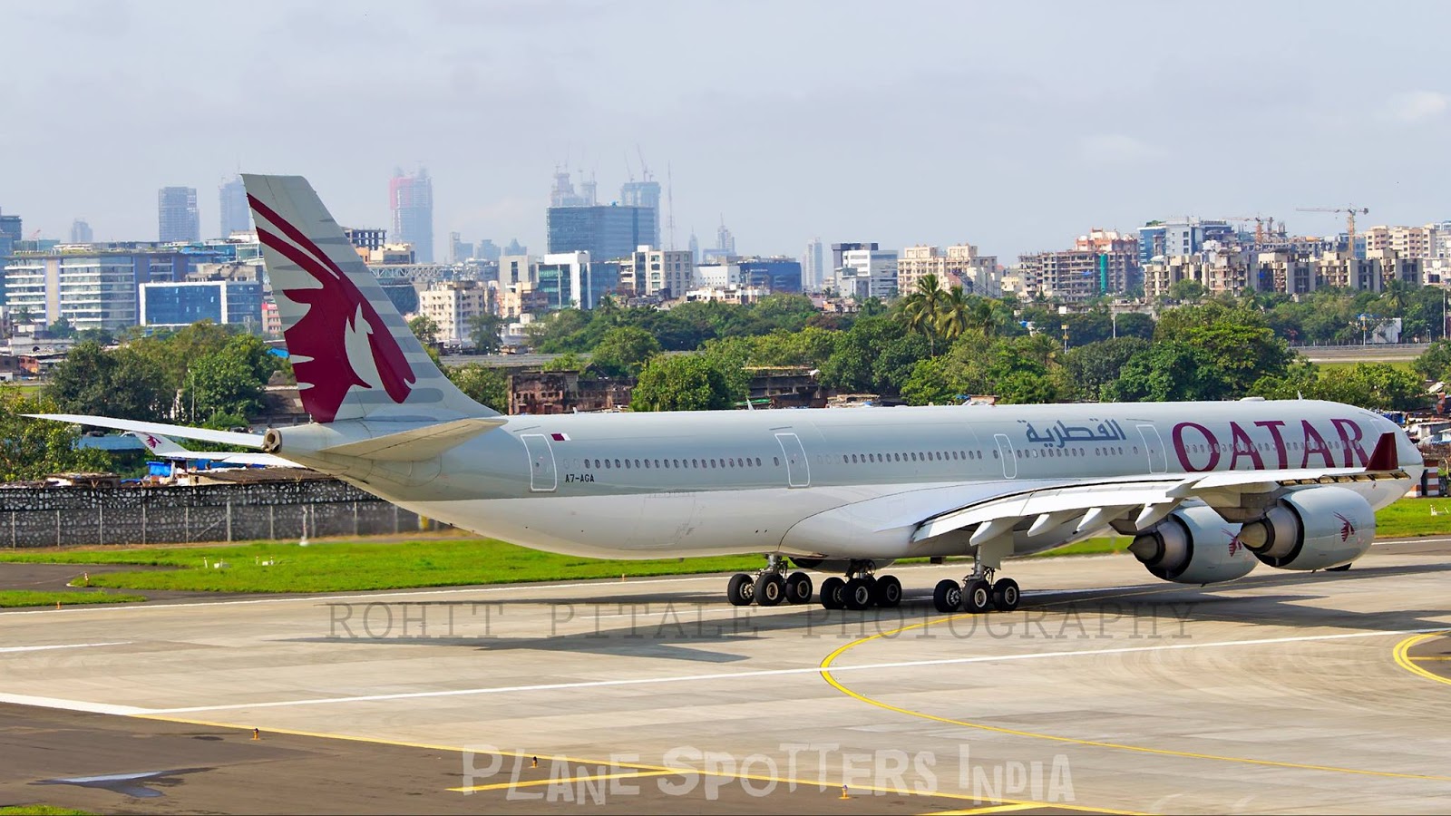 Qatar A340 Emergency Landing Plane Spotters India www