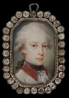 Retrato miniatura de Francisco I, emperador de Austria, por Heinrich Friedrich Füger, 1790