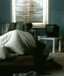 morning moments cute pants underwear bookshelves plaid daniel