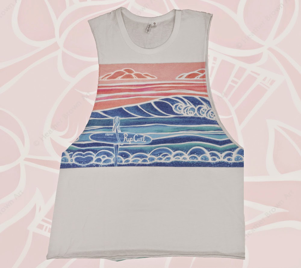 The Surf Art of Heather Brown: Heather Brown Surf Art X Rip Curl Spring