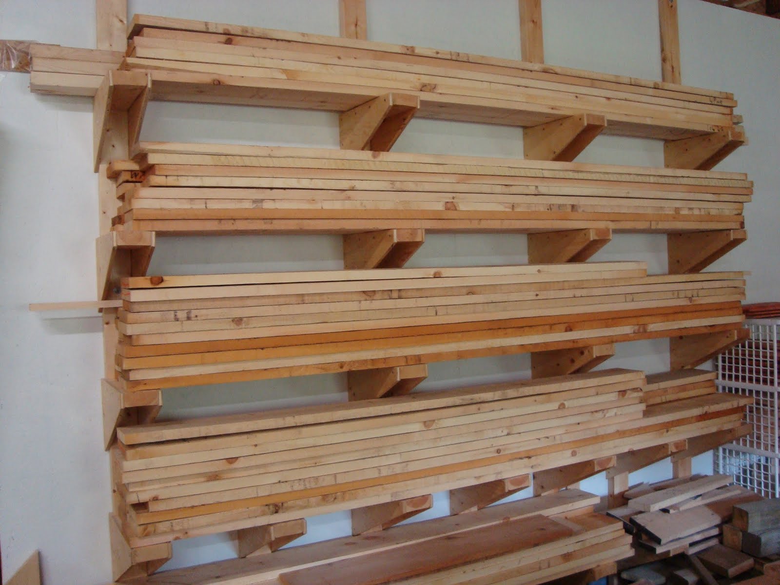 follow your heart woodworking Lumber Rack in Place