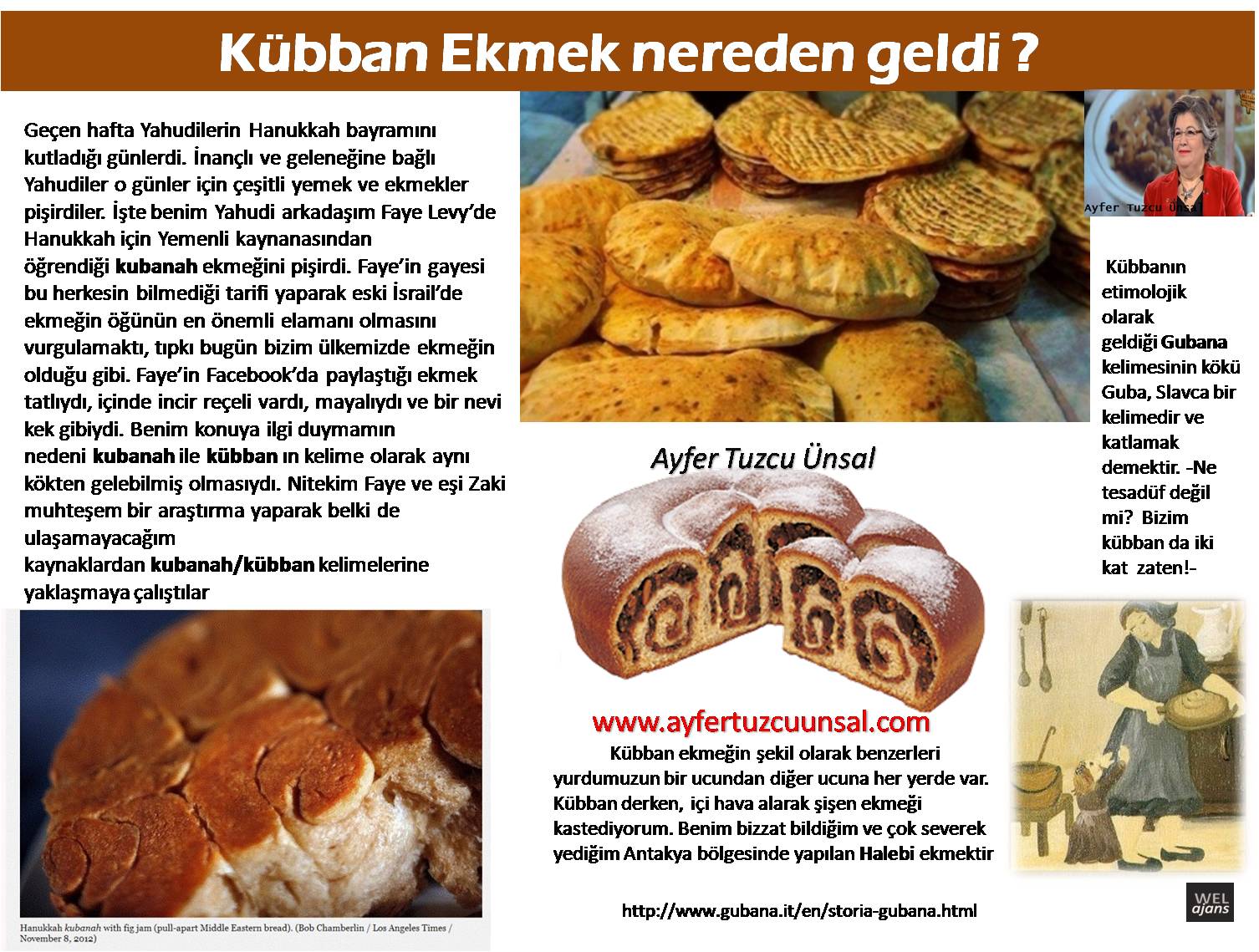 Ayfer Tuzcu Ünsal Kübban Ekmek Nereden geldi