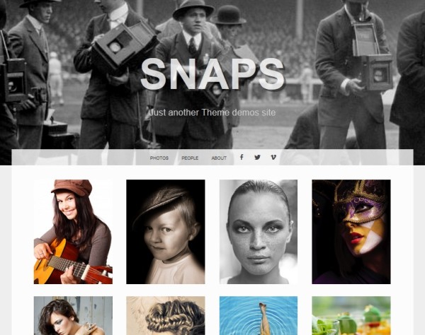 Snaps Gallery Responsive Wordpress Theme