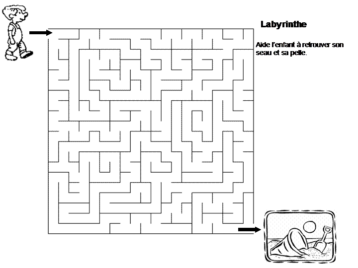 Maternelle: Labyrinthe d'été
