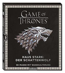 Game of Thrones - Haus Stark: Schattenwolf: 3D-Maske mit Wandhalterung