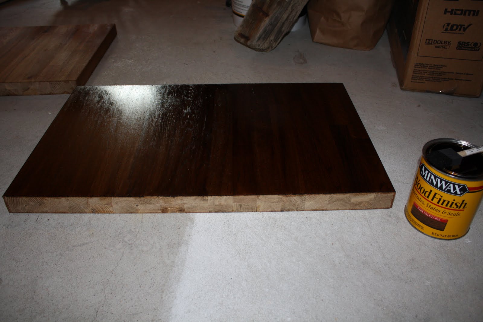 Stillwater Story How to Stain Butcher Block Countertops