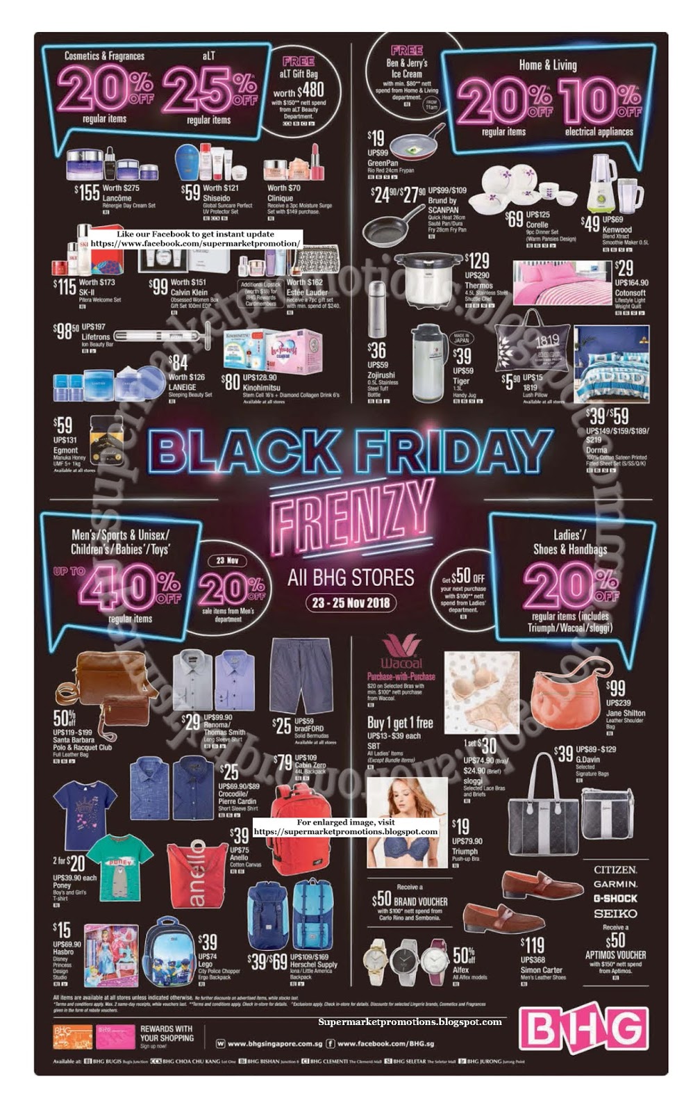 BHG Black Friday Sale 23 - 25 November 2018 ~ Supermarket Promotions