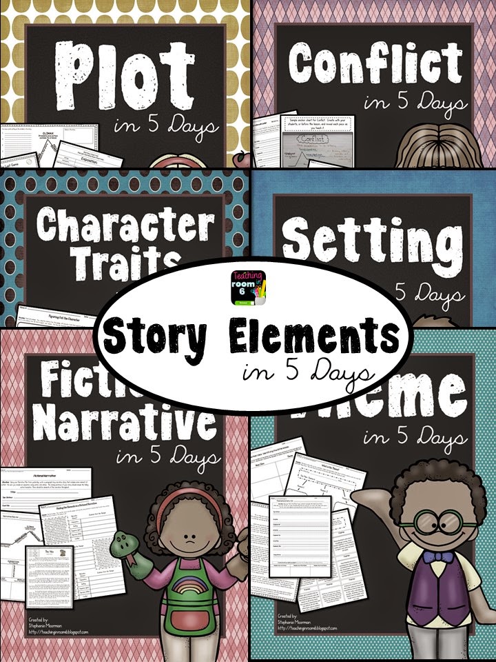 http://www.teacherspayteachers.com/Product/Story-Elements-in-5-Days-BUNDLED-Lessons-to-Teach-Fiction-Story-Elements-1587125
