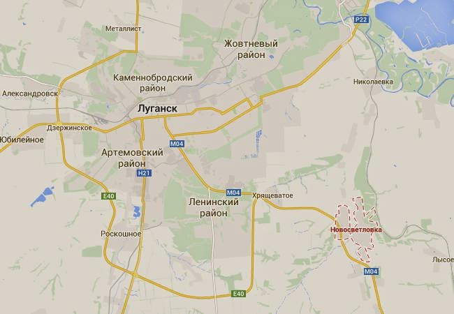 Карта г луганска