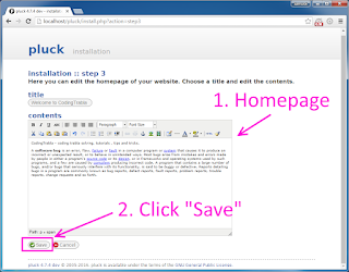Install Pluck PHP CMS on windows XAMPP tutorial 13