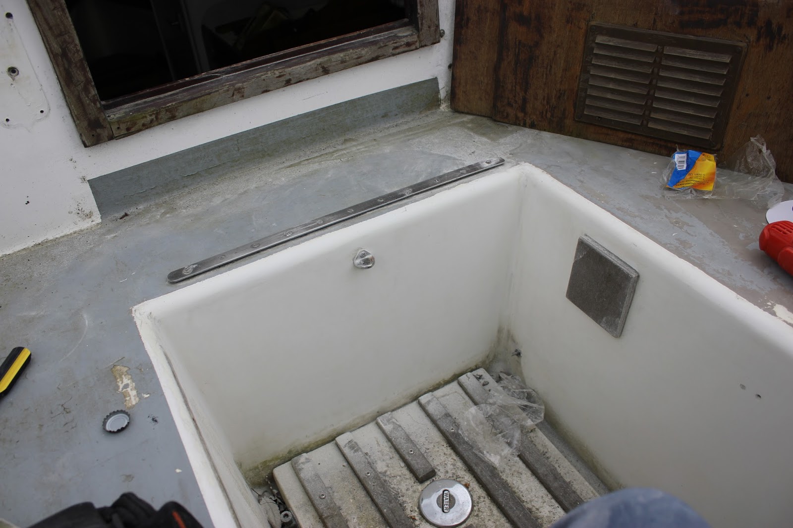 Simple Sailing Low Cost Cruising Preparing a GRP boat for Painting