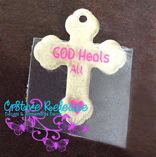 Text - Beautiful Acrylic Bookmark with Crosses