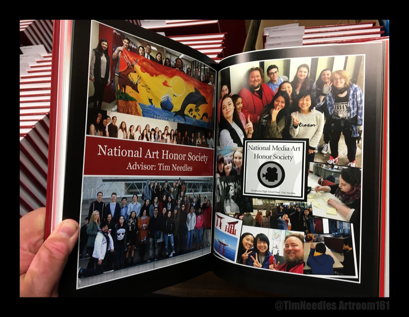 Art Room 161 Art Honor Society Yearbook Page Design