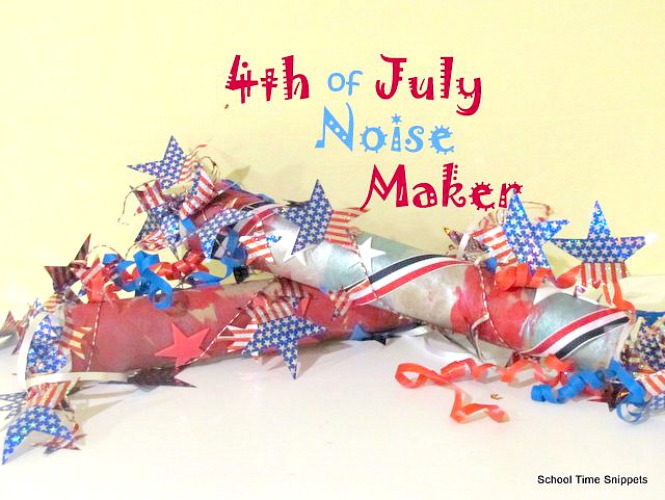 4th of July Craft Idea Noisemaker