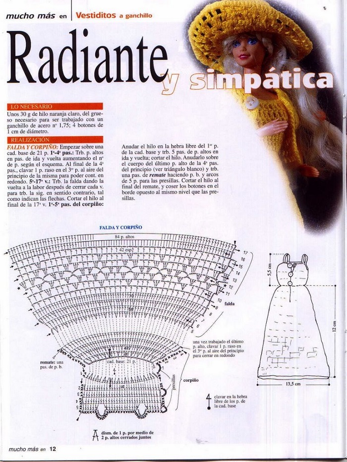 pág. da revista "Mucho Más en Vestiditos a Ganchillo 2 pág. da revista "Mucho Más en Vestiditos a Ganchillo 2