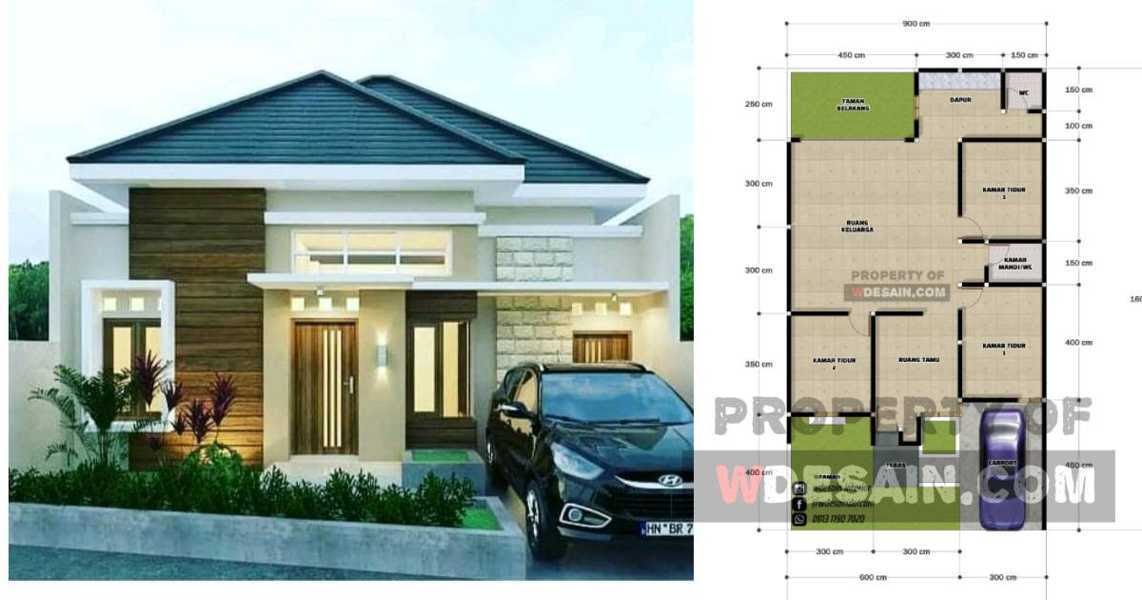 Denah Rumah Sederhana Tapi Mewah 3 Kamar Tidur DESAIN RUMAH MINIMALIS