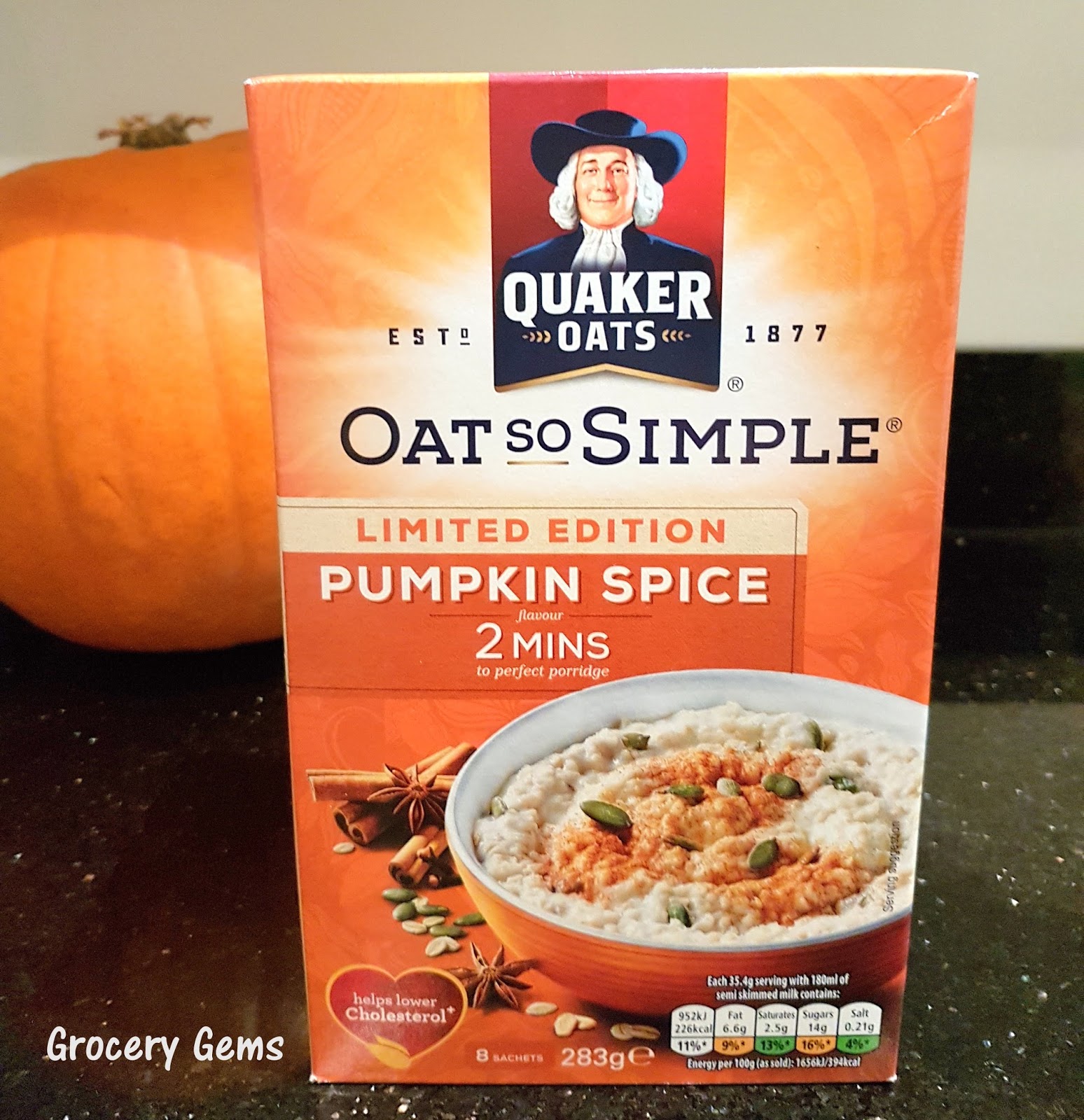 Grocery Gems Review New Quaker Oats Pumpkin Spice (UK)