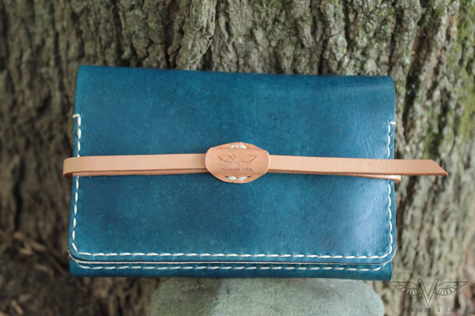 VanHook & Co. Blue Leather Ladies Wallet
