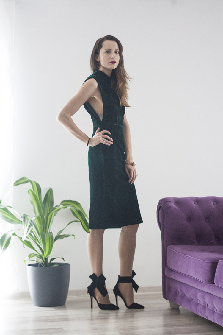 Skinny Buddha green velvet dress Skinny Buddha green velvet dress
