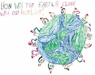 Kids Illustrate how to Care about earth with art 