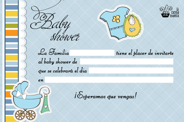 Tarjetas e Invitaciones a Baby Shower para Niños, parte 1