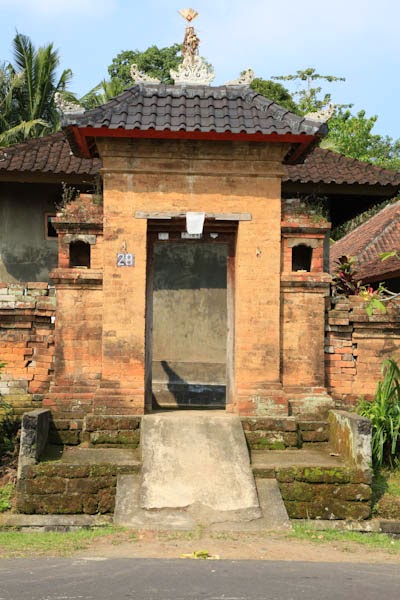 Budaya Bali Angkul Gerbang Rumah Adat Gambar Denah