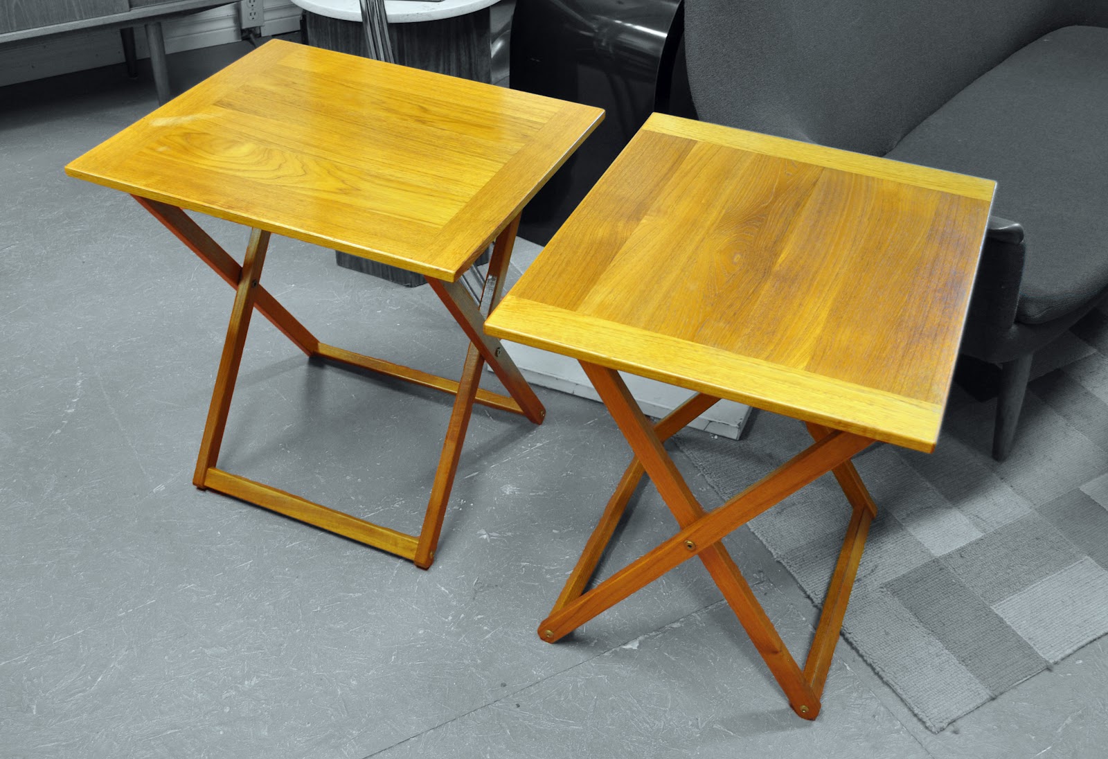 Antiques On Kent SOLD Ansager Mobler A/S Folding Teak Side Tables