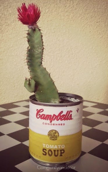 Reciclaje de latas para decoracion de exteriores