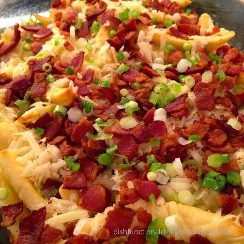 Dishfunctional Designs Cheddar and Bacon Loaded Pub Fries