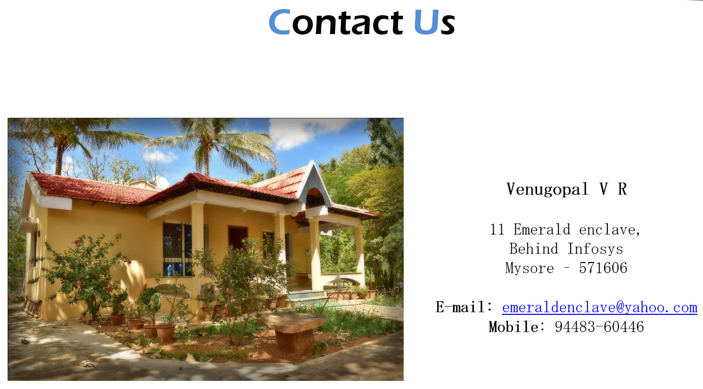 Emerald Enclave Apartments behind Infosys Mysore Grand Front