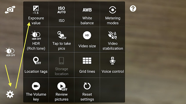 Note 4 Samsung Camera settings