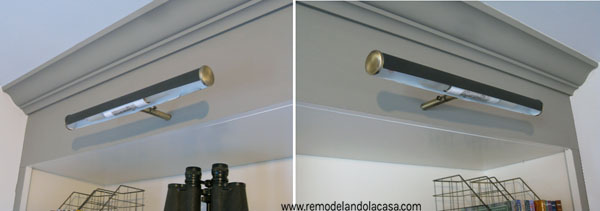 How To Install Picture Frame Lights On Built Ins Remodelando La Casa