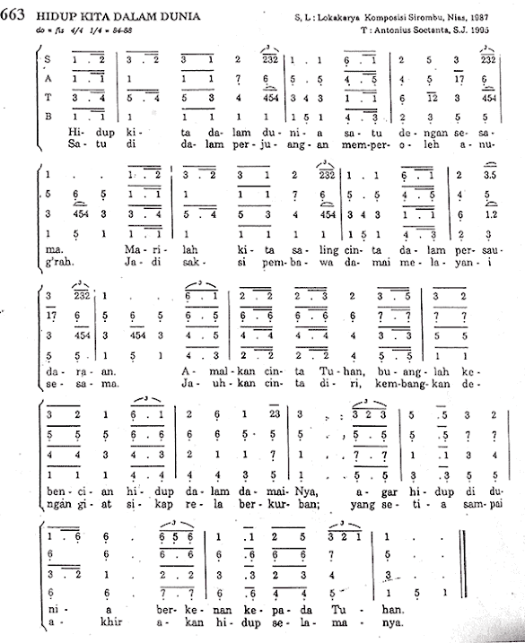 Lirik Lagu Rohani Katolik Hidup Ini