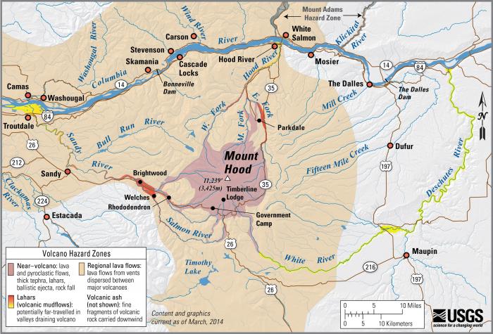 Map Of Mount Hood Map Of Mount Hood