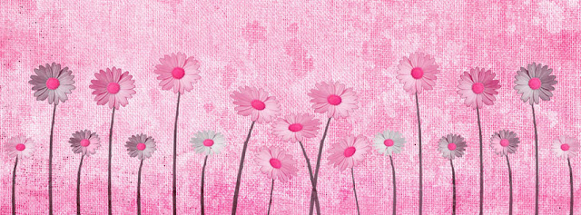 Pink Flowers Facebook Timeline Cover