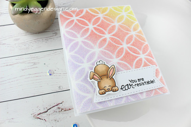 You're EAR-risistable Card by March Guest Designer Mindy Eggen | Bitty Bunnies Stamp Set by Newton's Nook Designs #newtonsnook #handmade