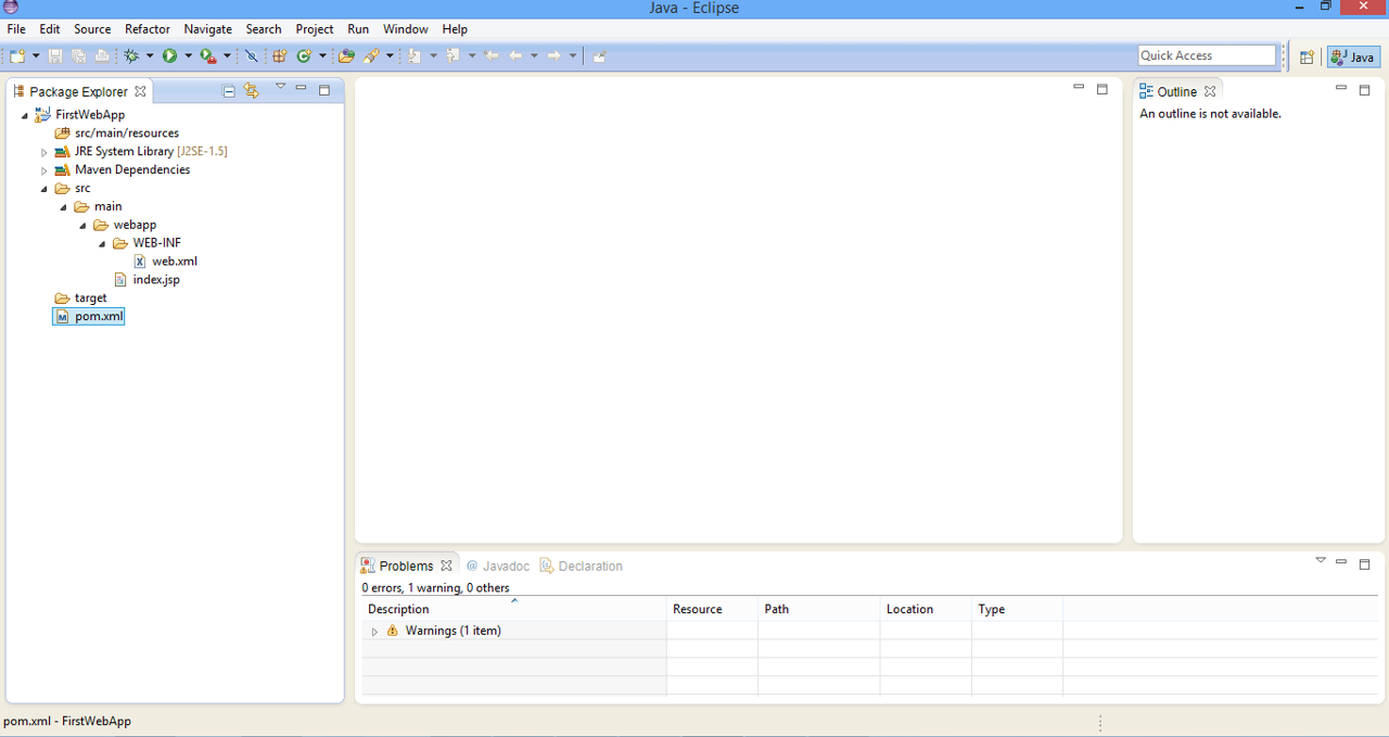 Java - Keep it Simple: Eclipse - Maven - WebApp