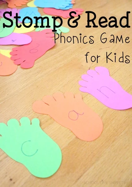 have fun with phonics by stomping out letter sounds!